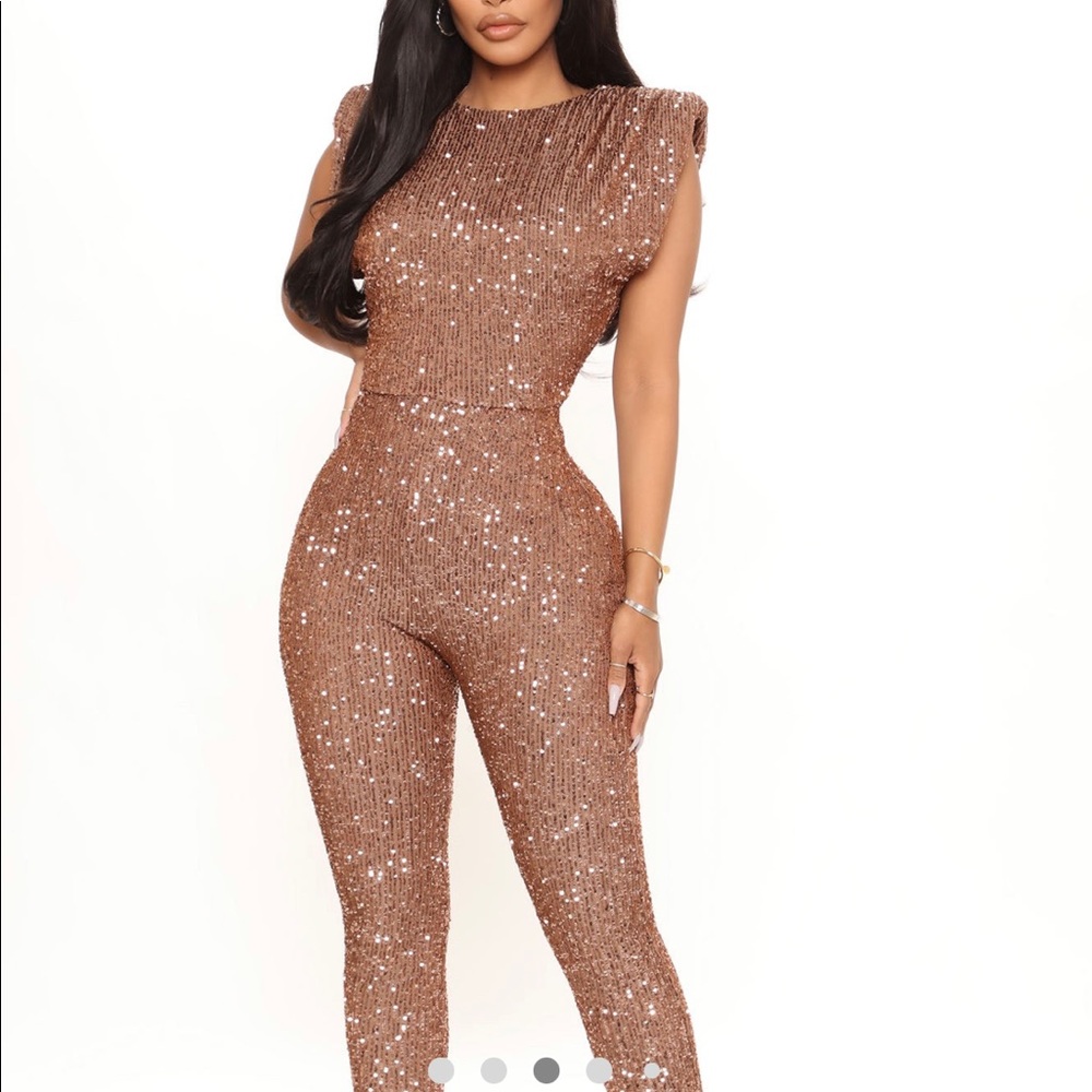Glitter Jumpsuit size XL. Gently worn 1 time